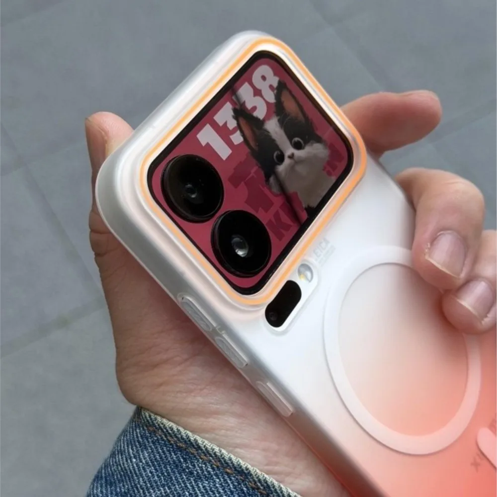 Gradient Clear Matte Thin Magnetic Cover