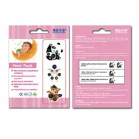 Cartoon Baby Thermometer Strips Efficient Body Fever Thermometer Fever Indicator Stickers Baby Care Forehead Head Strip 2