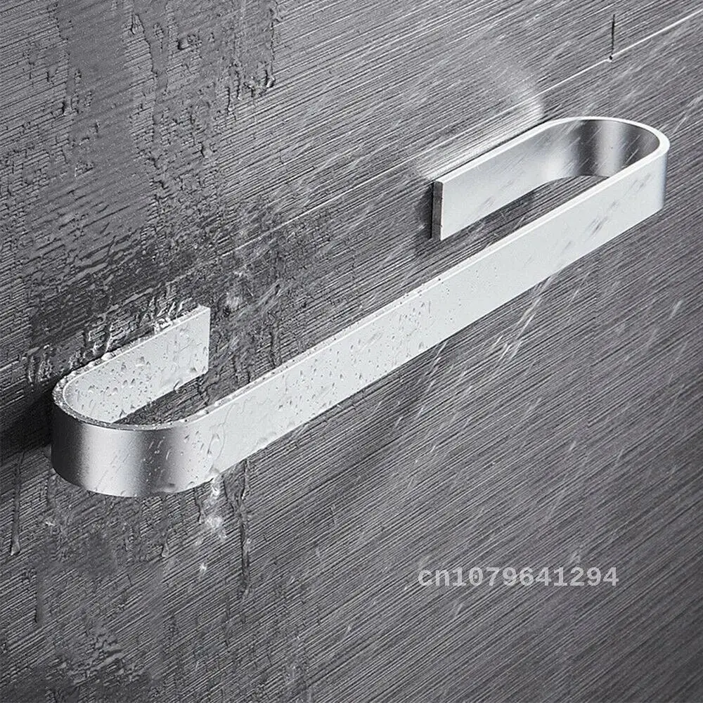 

304 Stainless Steel Bathroom Accessories Wall Mount Single Towel Bar Black/Silver Towel Holder Rack