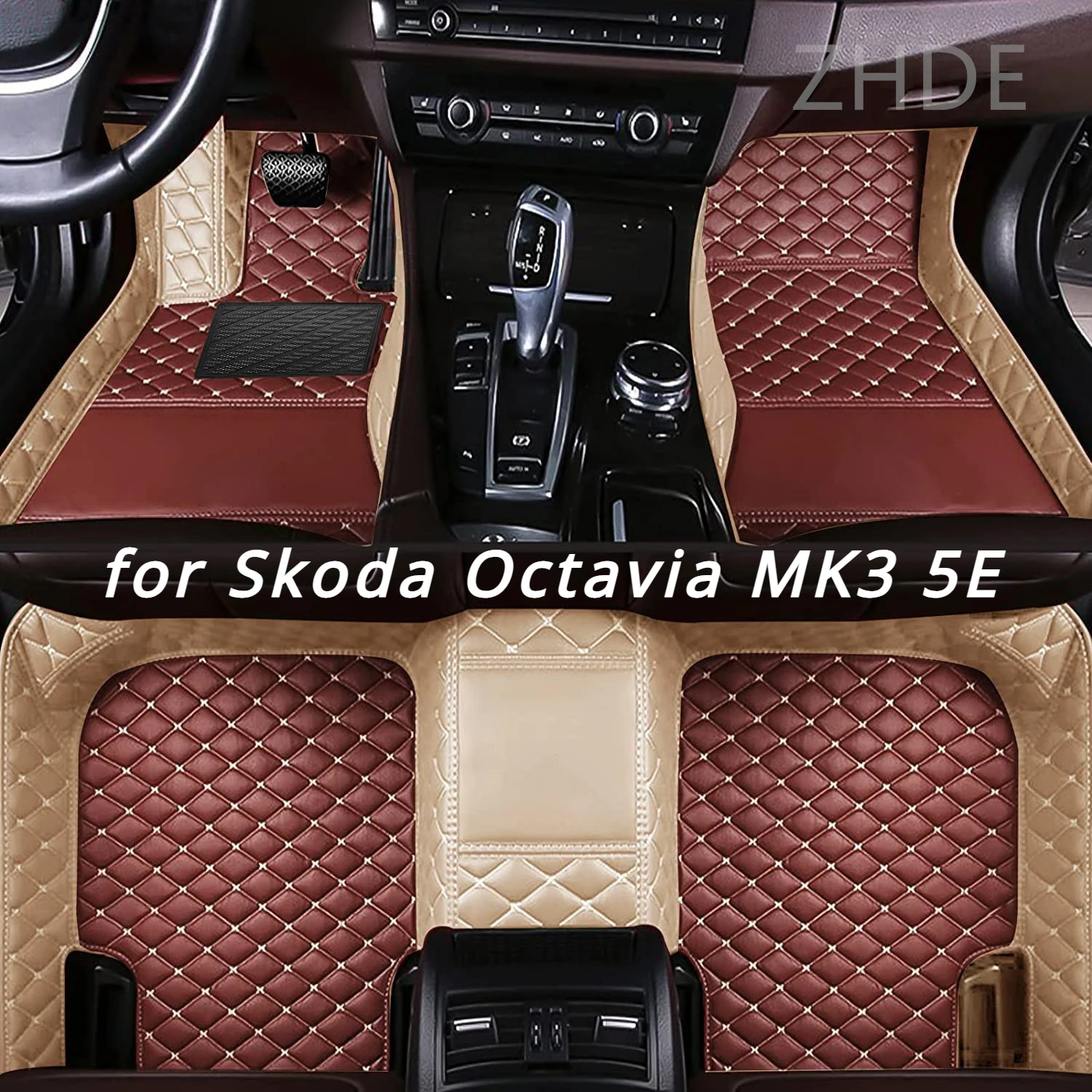 

Подходит для Skoda Octavia MK3 5E автомобильные коврики 2023 2022 2021 2020 2019 2018 2017 2016 2015 2014 2013 автомобильные аксессуары ковер