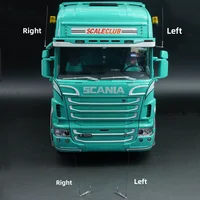 For Tamiya 1/14 RC Truck European Style Metal Antenna Scania Benz Tractor Cars DIY Upgrade Accessories 1