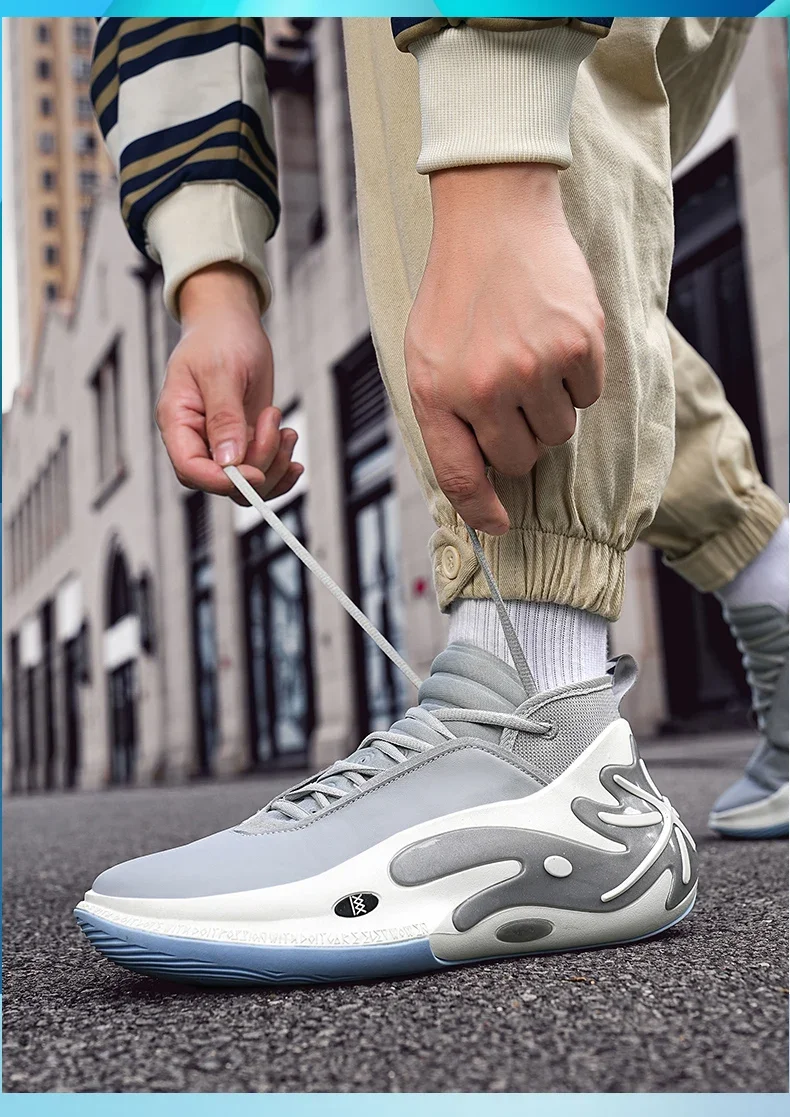 Description Picture 3 of itemSuper Cool Basketball Boots Unisex Luxury Brand Sport Shoes Couples Yellow Basketball Boots Big Boys Outdoor Sneakers Men Women