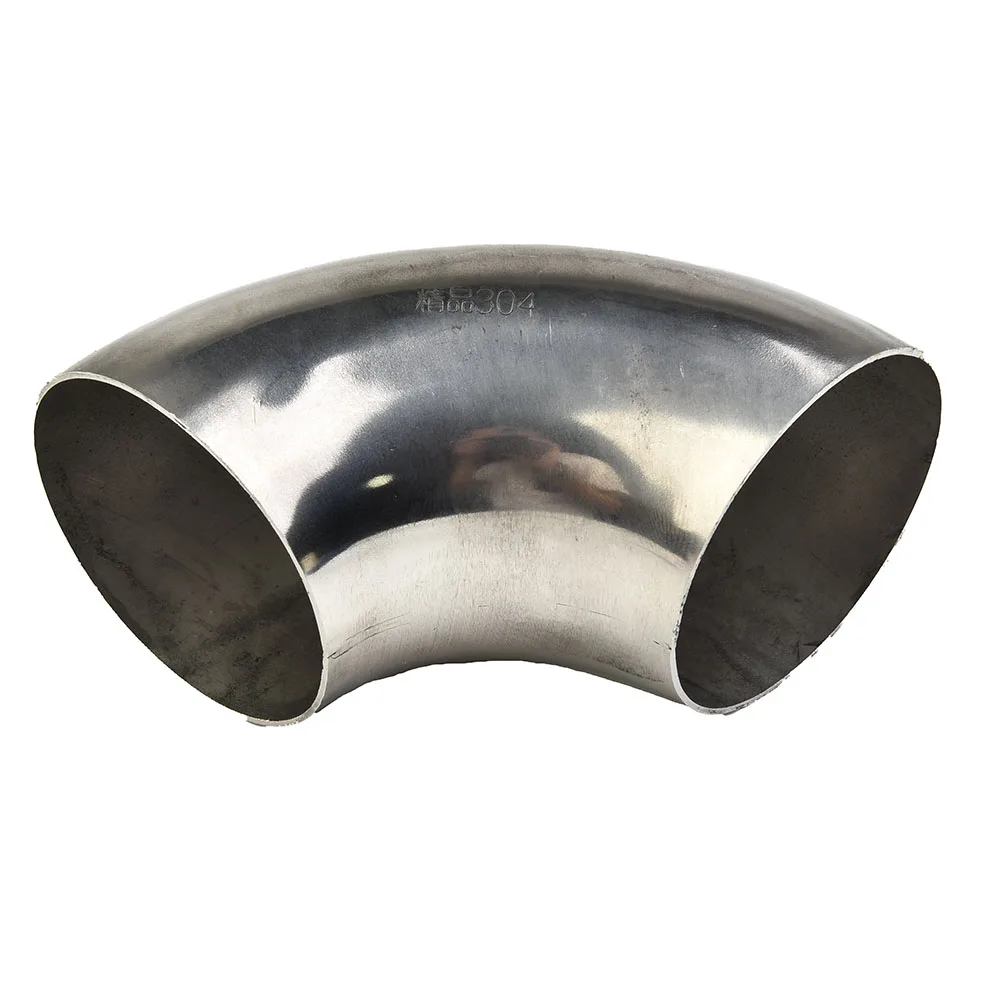 Auto Auspuff Endrohr 90° Edelstahl - 38mm Universeller Abgaskrümmer Für Schalldämpfer