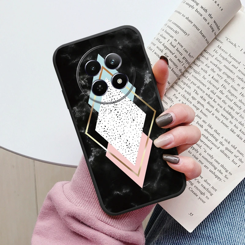 Luxury Marble Art Soft TPU Protective Back Cover - Shockproof Fashion Case