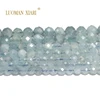 100% Natural Stone Faceted AAA+Aquamarine Blue Round Gemstone Loose Beads For Jewelry Making  DIY Bracelet Necklace 6/8/10MM 5