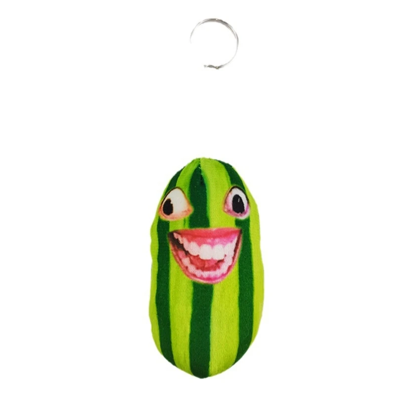 

Talking Watermelon Funny Plush Keychain Keyring Girls Boy Backpack Ornament