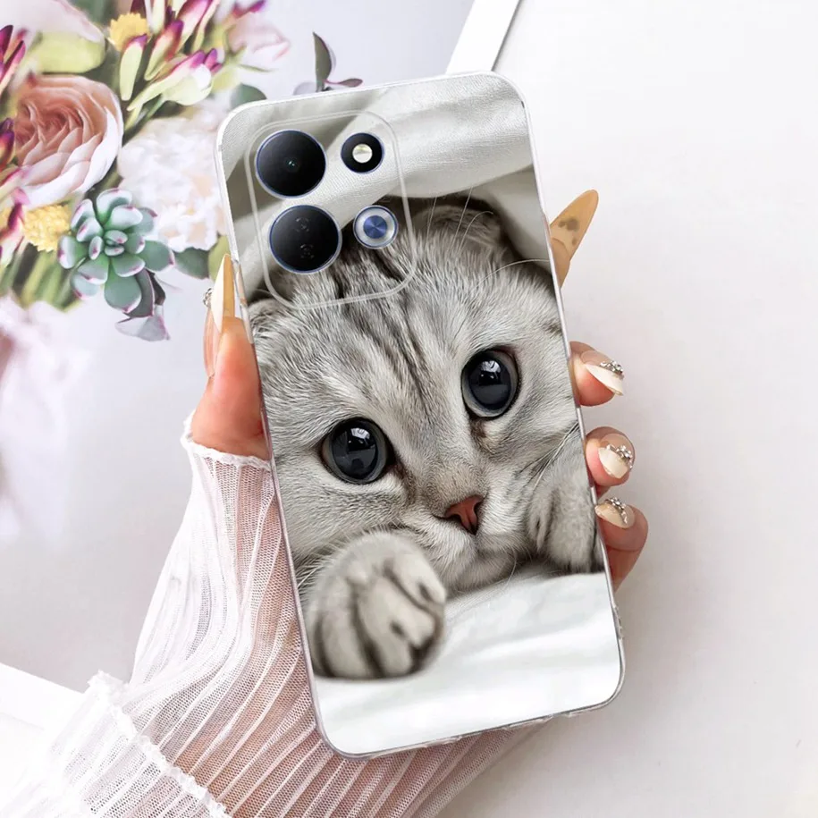 Cute Cartoon Animal Soft Silicone Clear Phone Case Cover