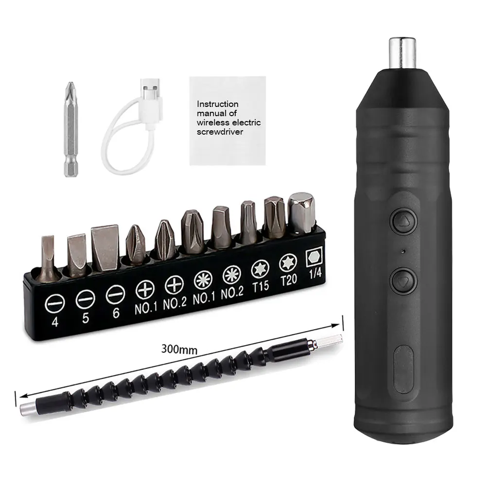 

Portable Mini Electric Screwdriver Smart Cordless Automatic Screwdriver Multi-function Bits Portable Power Tools Set with Bits