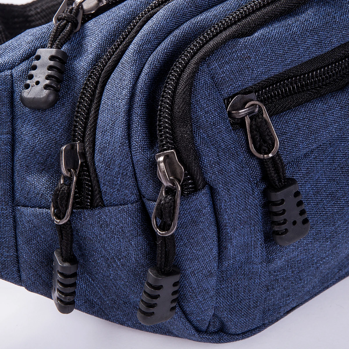 

Unisex Sports Waist Bag Fashionable Zipper Closure Large Capacity Wear Resistant Pocket