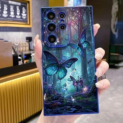 Luminous Butterfly Design Phone Case - S23 Ultra (Klein blue 2M1102)