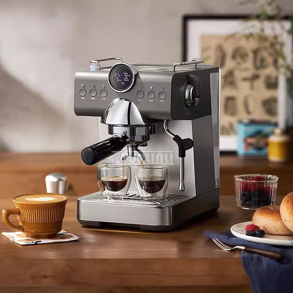 Máquina De Café Elétrica Doméstica, Máquina De Espresso, Frother De Leite De Vapor Automático, Cafetera Electrica