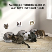 RFID Smart Cat Feeder With Collar Sensor, Timed Auto Dispenser For MultiCat Homes, 4 Feeding Modes Supports Wet And Dry Pet Food 4