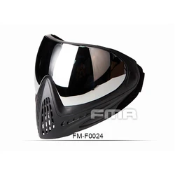Enhanced Tactical Full Face Airsoft Mask with Safety Goggles - 2025 Edition (Reflective Lens)