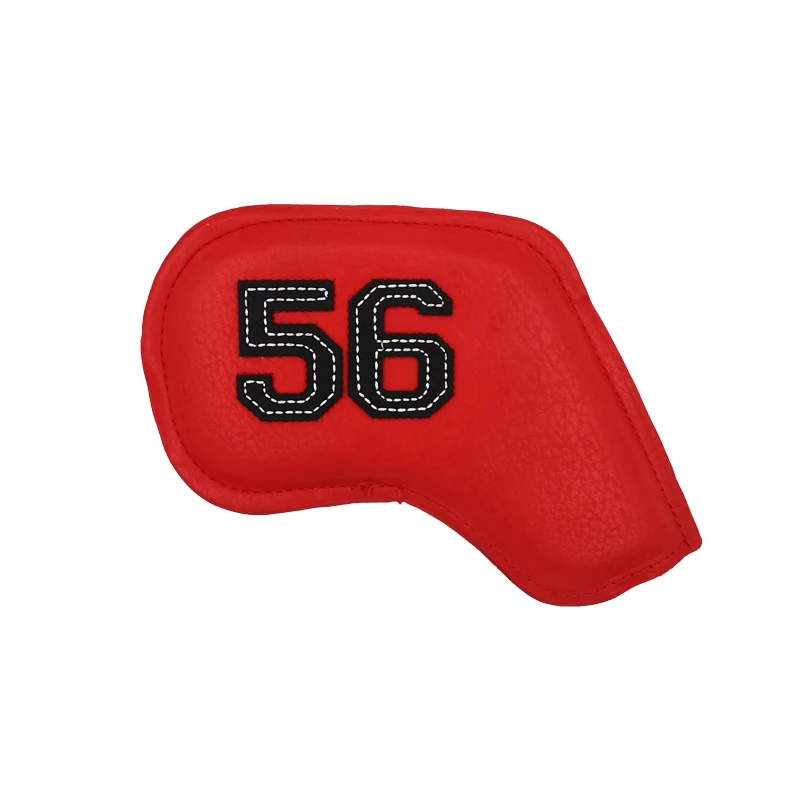 Golf club head cover, color digital gradient, golf sand cover leather golf iron cover golf ball Angle dug head protection sleeve