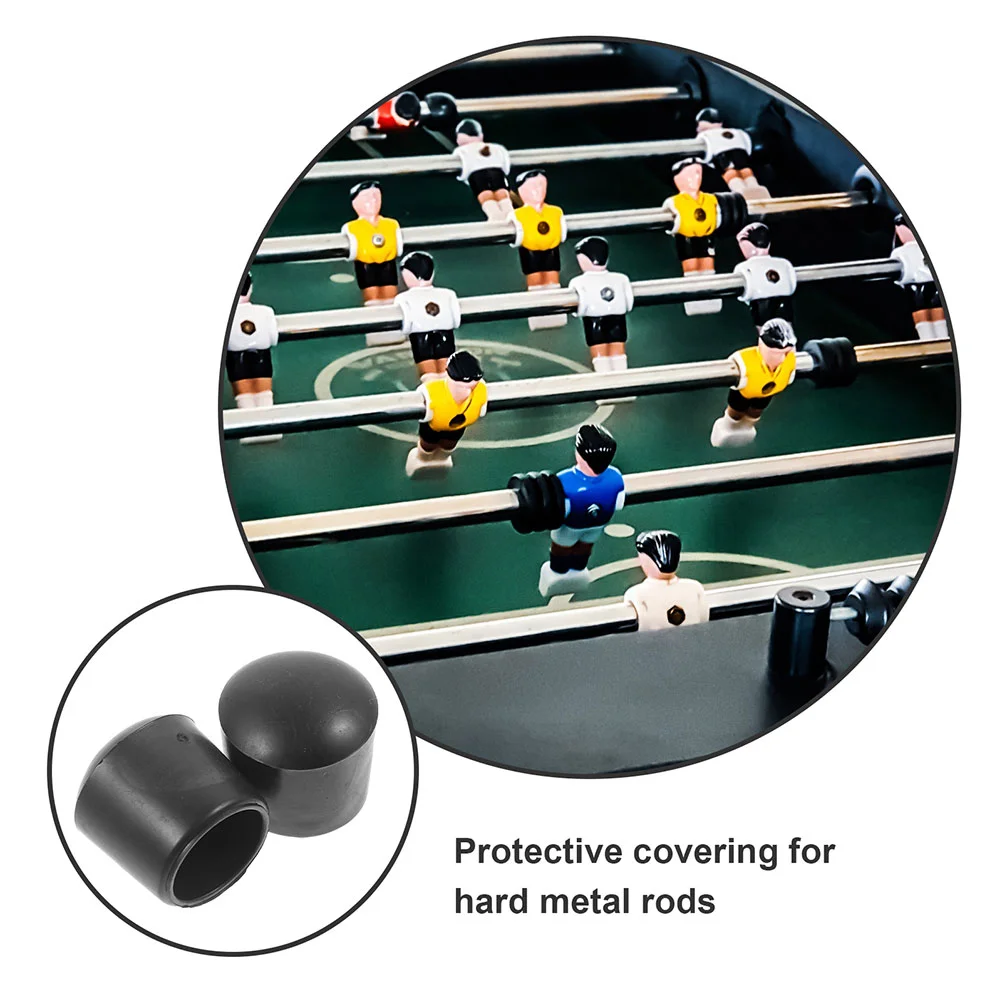 24 Pcs Foosball Table End Caps Replacement Parts Foosball Rod Cover Football Machine Plug Table Soccer Pole End Caps Gaming