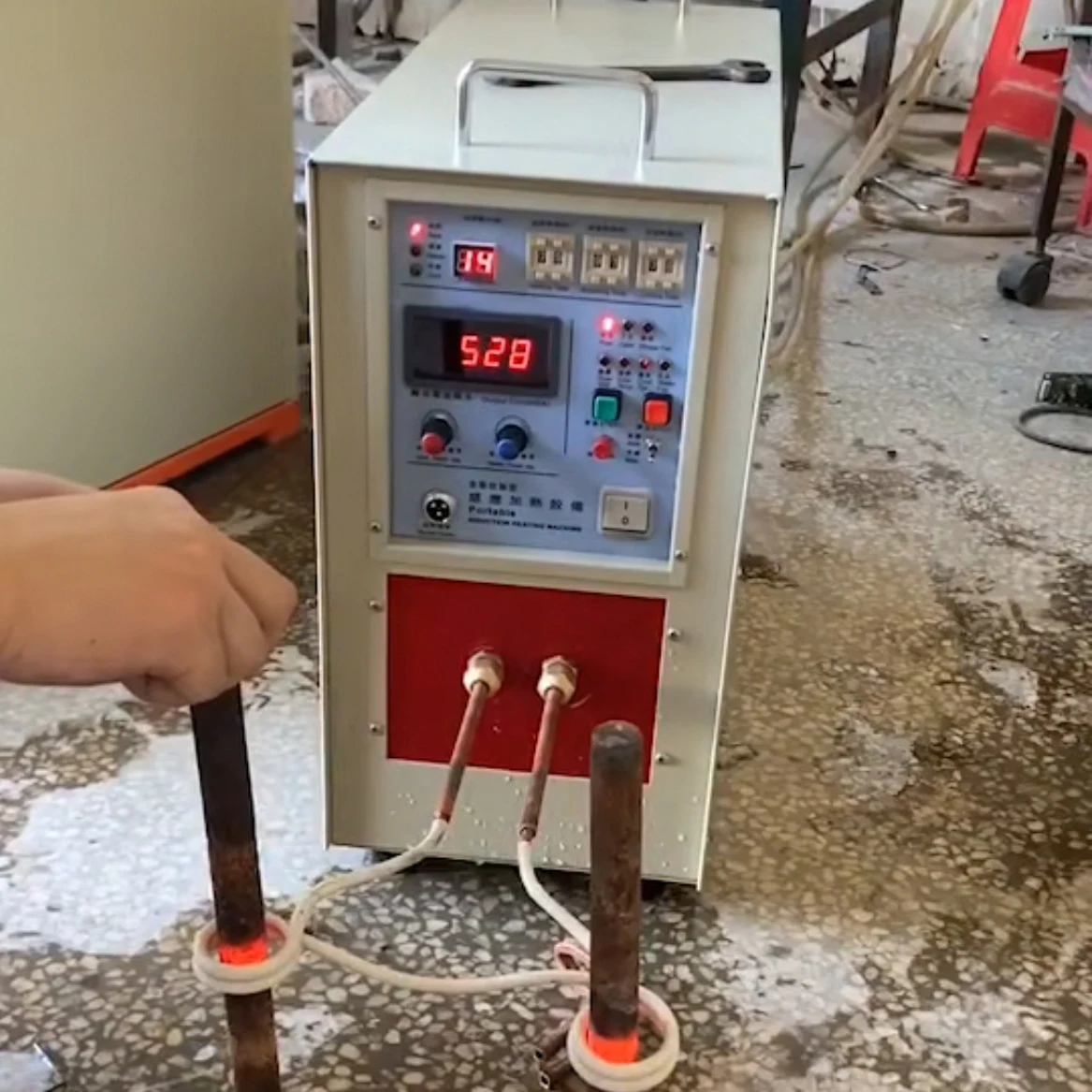 Industrial Induction Heater 3 Phase 380v 25kva Induction Brazing Equipment With 1 Meters