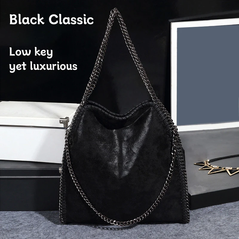 Women's Bag Foldable Chain Bag Large Capacity Single Shoulder Handbag Woman Fashion European and American Female Bags New Style