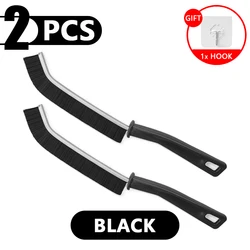 Enhanced Corner and Groove Cleaning Brush for Kitchen and Bathroom Surfaces (2PCS Black)
