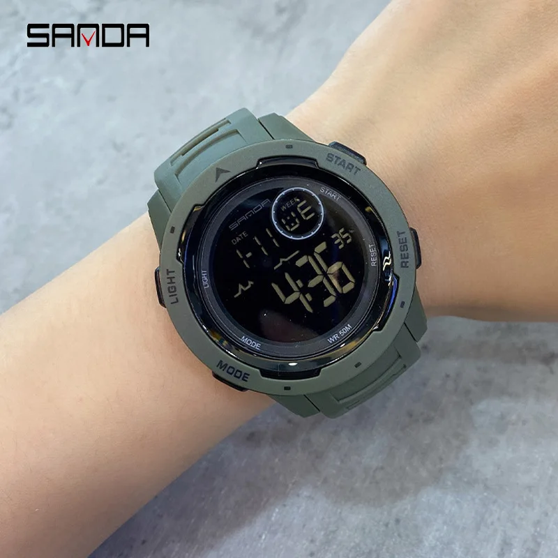 Sport Men Watch Outdoor Military Wrist Watch Led Calendar Waterproof 5BAR High-end Digital Watch Men Clock reloj de hombre