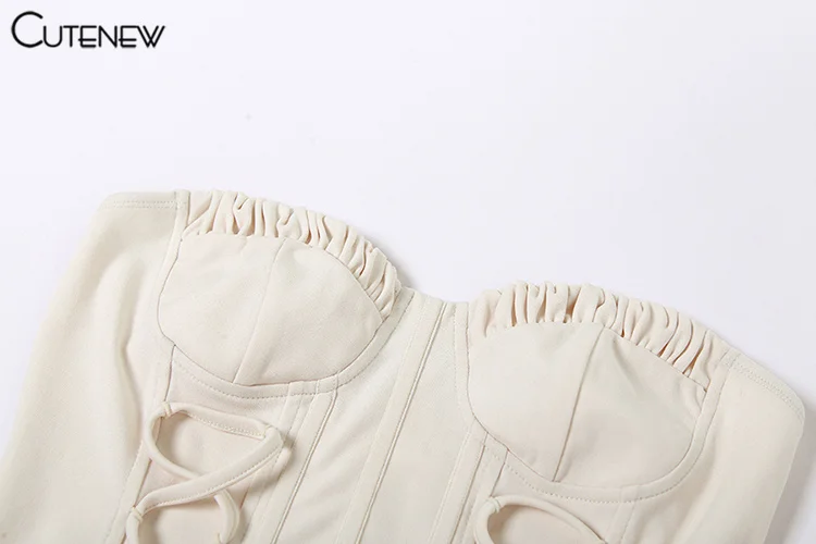 Camiseta sin mangas lisa para mujer, sexy, ajustada, con cordones, informal, fruncida, ropa de moda para chicas, ropa de calle femenina, nueva