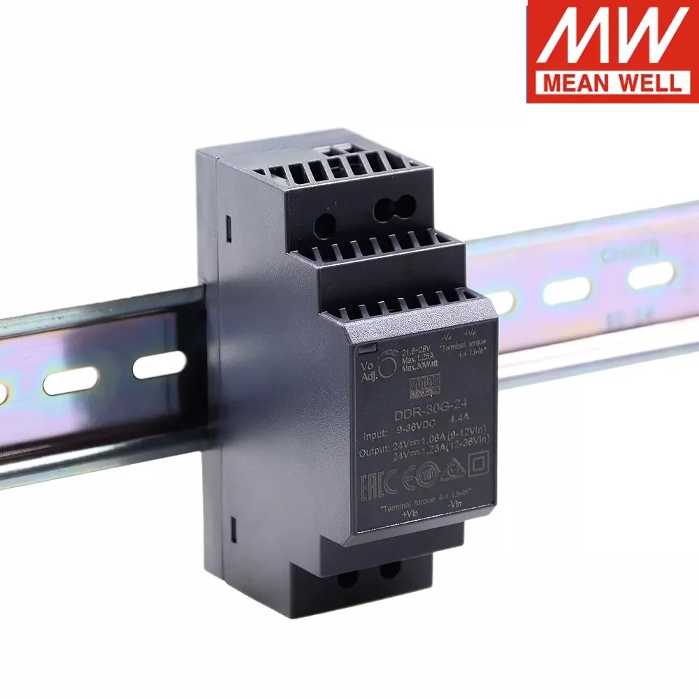 MEAN WELL DDR-30 DDR-30L-5 DDR-30L-12 DDR-30L-15 DDR-30L-24, 30W DIN 레일 타입 DC-DC 컨버터