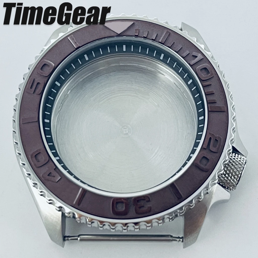 Sleek Black Ring Watch Case with Sloping Bezel and 3.8 Crown