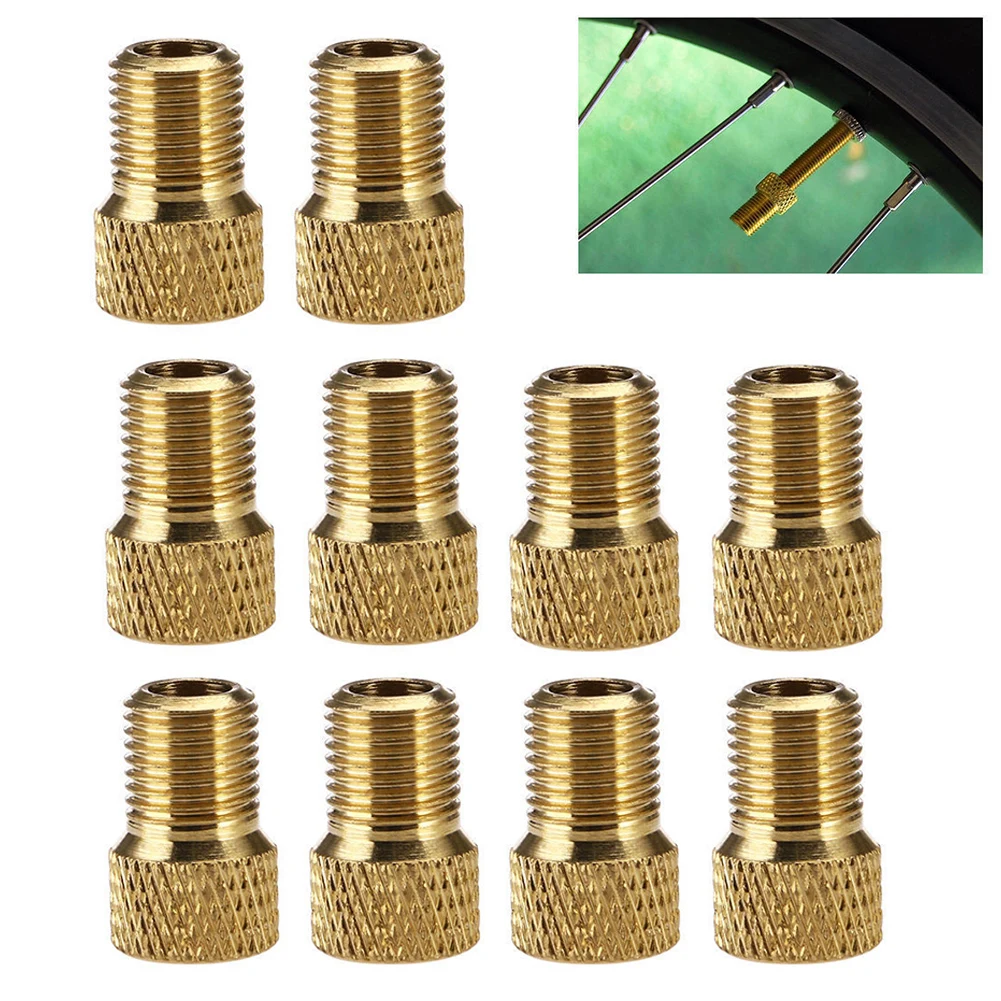 

Nozzle Adapter Bicycle Valves Accessories Aluminum Alloy Bar Ends Components Cycling Gold Parts Sporting Brand New