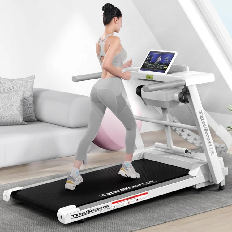Small Multi-Functional Foldable Treadmill for Home Gym Use Silent Walking & Climbing Electric Motor Manual Folding LCD Display