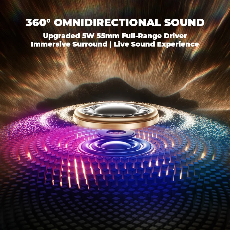 4 in 1 Desktop Magnetic Phone Holder & Bluetooth 5.3 Speaker & RGB Rhythmic Lamp & Radio 3D Stereoscopic Sound Smartphone Mount