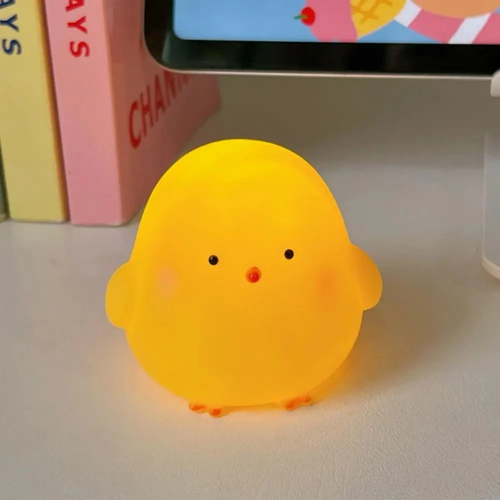 Cute Cartoon Chicken Night Light Bedroom Decoration Animal Night Light Christmas Gifts For Kids Room Bedside Sleeping Lamp Toys 2