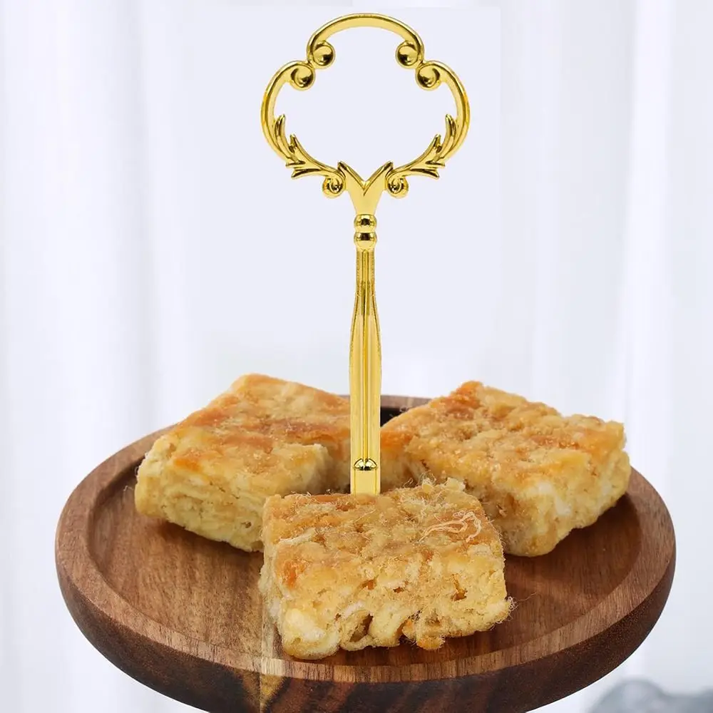 Hardware 2 Tier 3 Tier Zinc Alloy Cake Plate Stand Tray Handle Wedding Party cake display stand