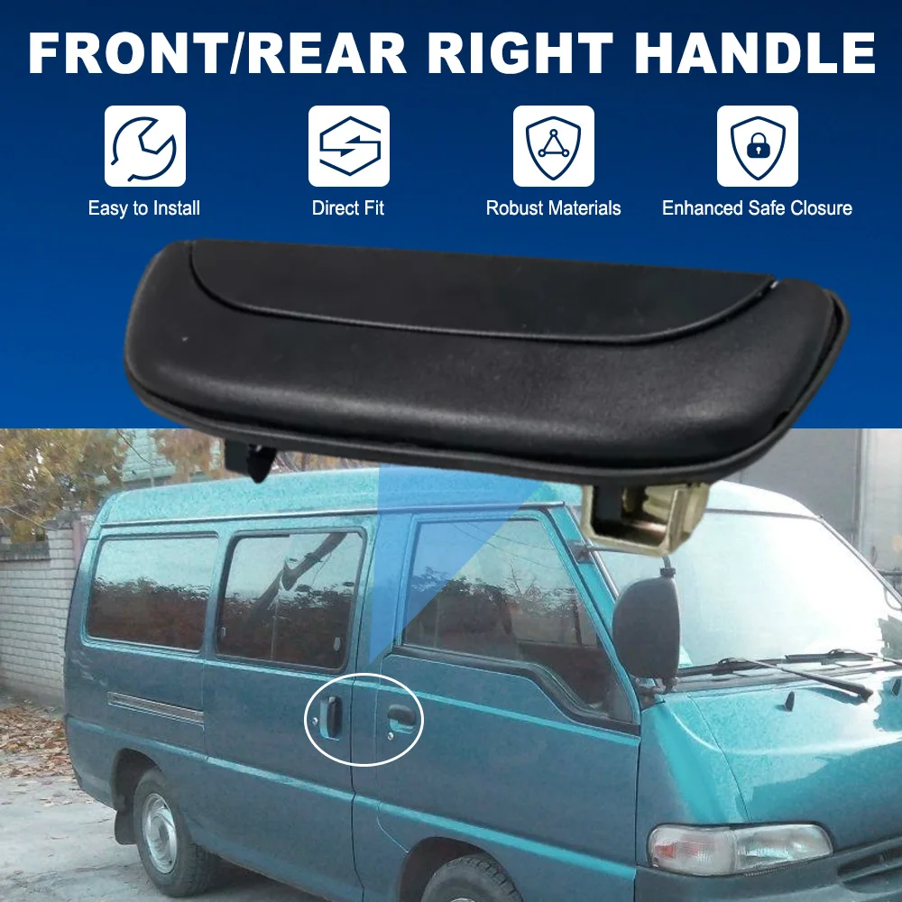 Auto-Türgriff vorne hinten links rechts außen schwarz für Hyundai H100 1992 1993 1994 1995 1996 1997 82650-4B000 82660-4B000 – Detail 22