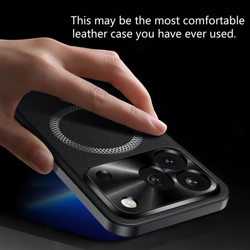 Premium Business Magnetic Leather Ultra-Thin Anti-Drop Case - Shockproof Protection Cover