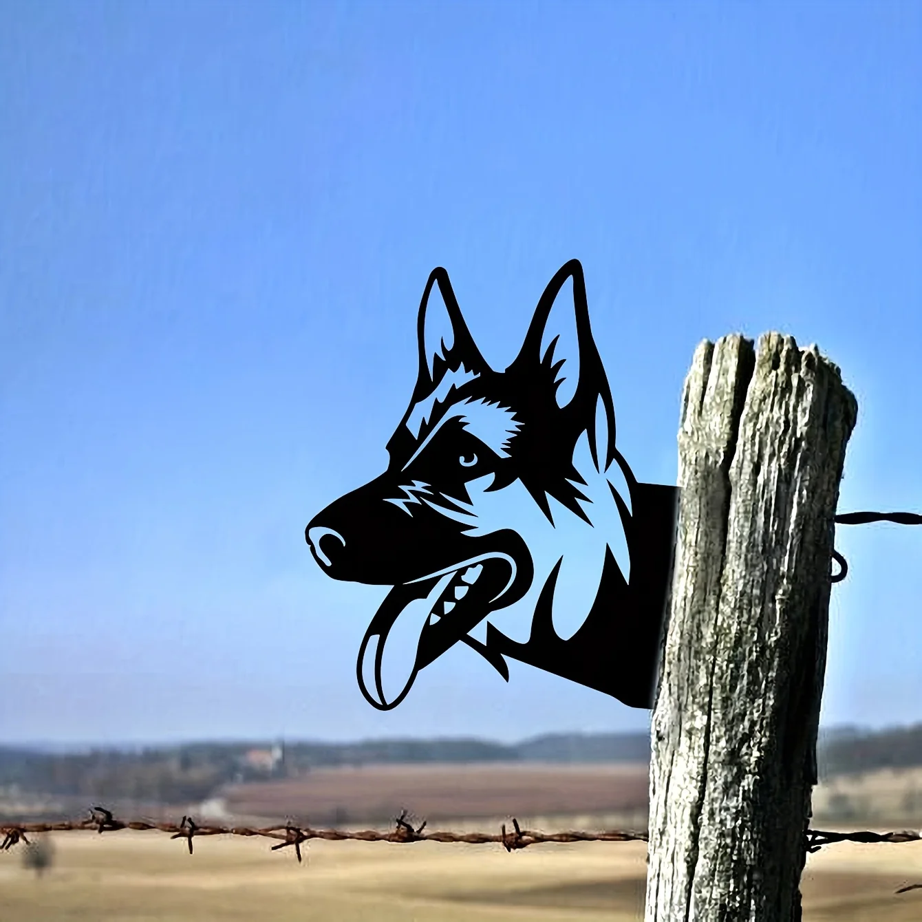 

Add a Touch of Rustic Charm to Your Home with this Iron Dog Head Wall Decor Plaque