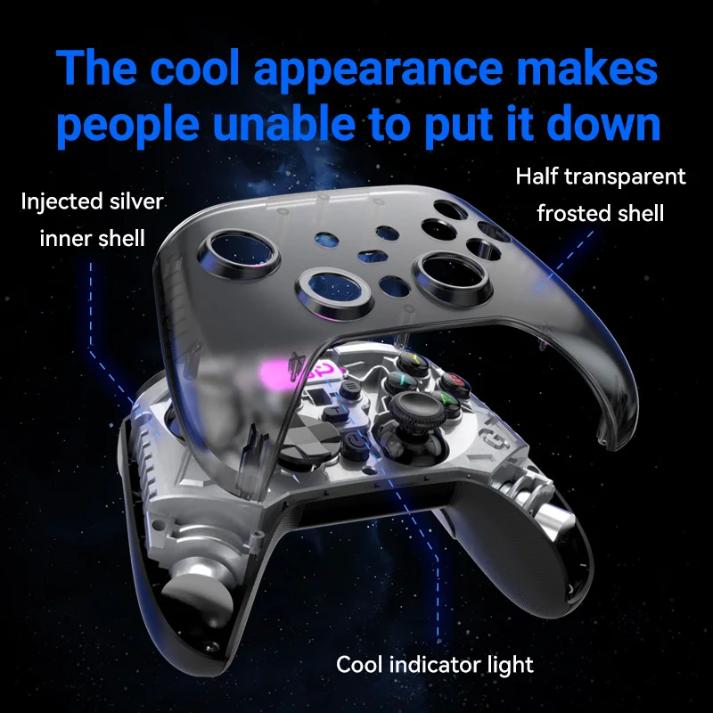 Enhanced Wireless Mobile Game Controller with Hall Joystick and Trigger Technology