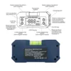 SHAHE Dual Axis Digital Protractor Inclinometer Rechargable Digital Angle Finder Level Box With Optional Wireless transmission 3