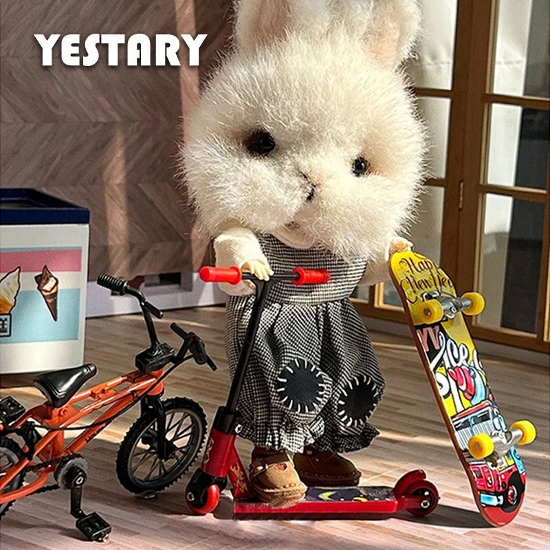 

YESTARY Miniature Items 1:12 Bike Model BJD Doll Accesories Miniature Scooter Toy Scene For Obitsu 11 1/12 Dolls Free Shipping