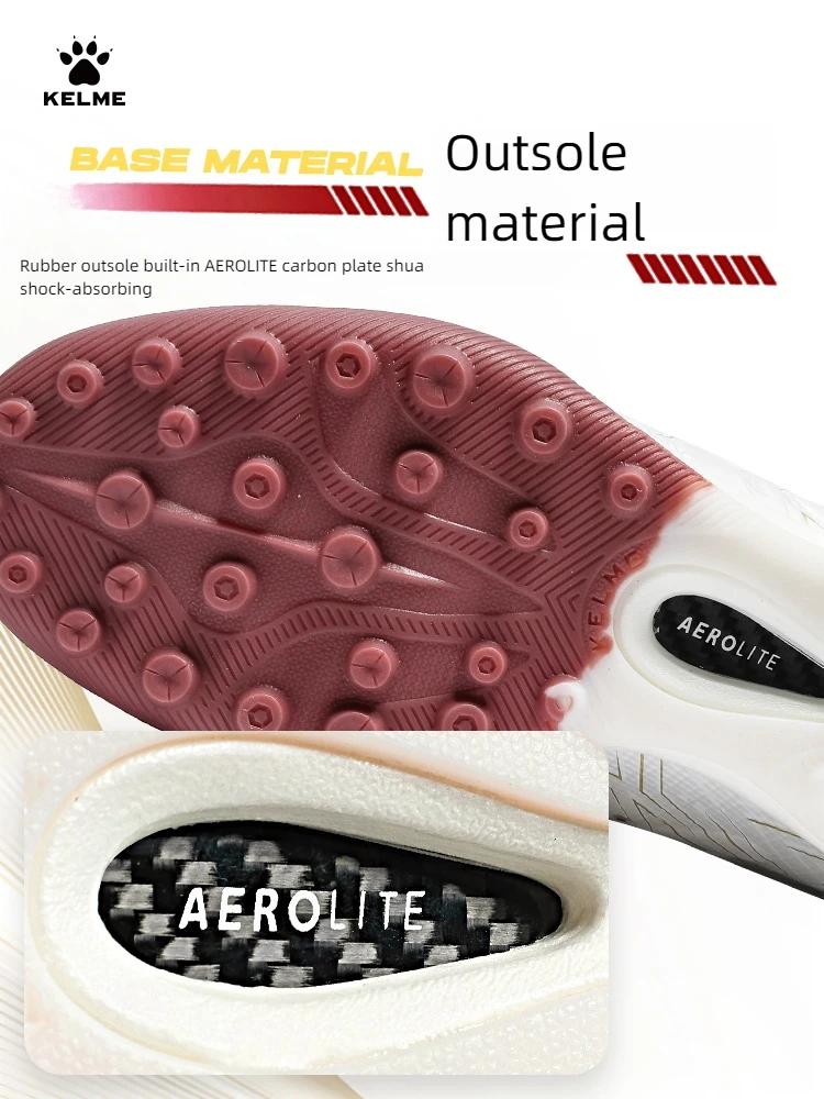 KELME Adult Football Shoes Futsal Football Boot Artificial Turf Professional Carbon Plate TF Match Trainin Soccer shoes soccer shin guards soccer ball soccer goalkeeper gloves silicone socks agility ladders ball pump football training belt soccer training cones soccer goal net soccer socks