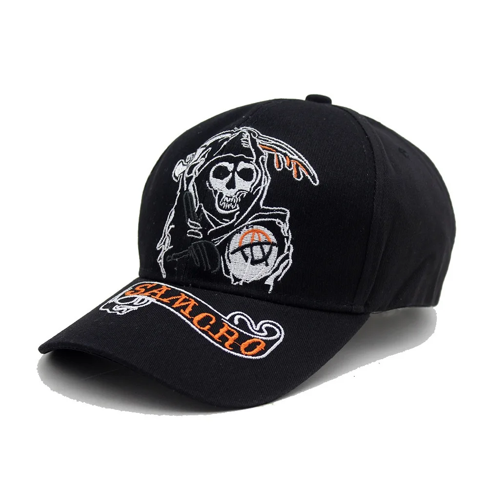 New Unisex Cap Skull Pirate Embroidery Fashion Baseball Cap Men Women Adjustable Casual Outdoor Streetwear Sports Hat