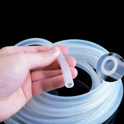 Clear Food Grade Silicone Hose - Flexible Nontoxic Tubing for Garden and Aquarium Use, 1/5 Meter Long