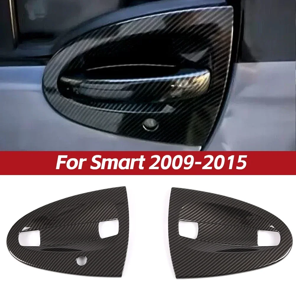 

2/4 шт. защитный чехол на дверную ручку автомобиля, наклейка из АБС-пластика на дверную ручку, Аксессуары для Smart W451 Fortwo 2009 ‑ 2015