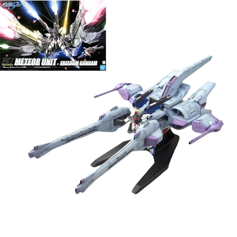 

Original Genuine Gundam Assembled Model Kit HG SEED 1/144 Freedom Meteor Unit Gunpla Anime Action Figure Toys Gift For Children