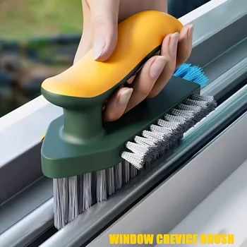 Spazzola per la pulizia delle spazi e dei pavimenti 2 in 1 per la pulizia del bagno, della cucina e del soggiorno 1