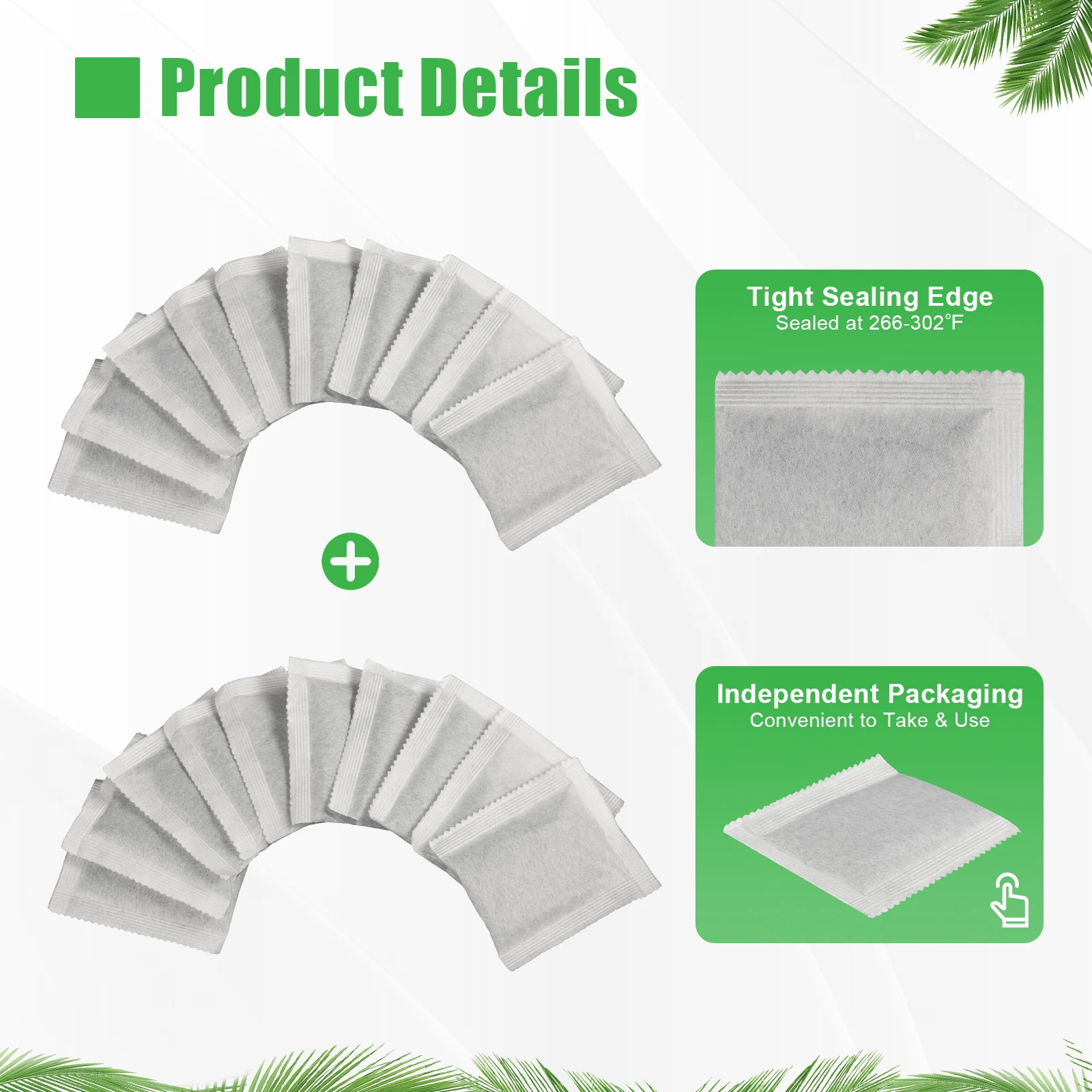 Activated Charcoal Carbon Filter Sachets 20PCS Replacement Water Filter Cartridges,Water Distiller Bamboo Air Purifying Bag