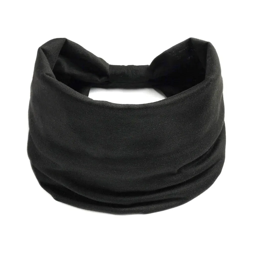Ponytail Headbands Solid Color Sports