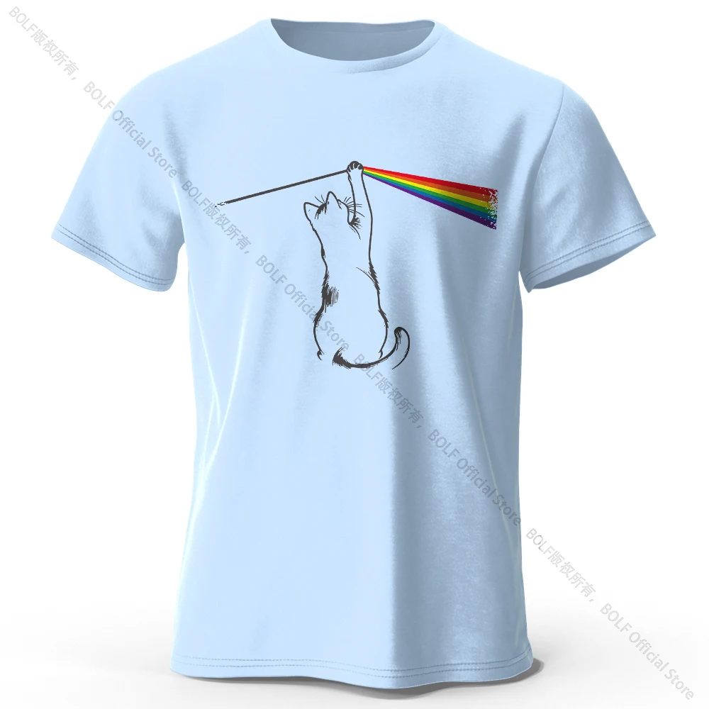 Artistic Cat Portrait Cotton T-Shirt – Soft, Unisex Creative Tee