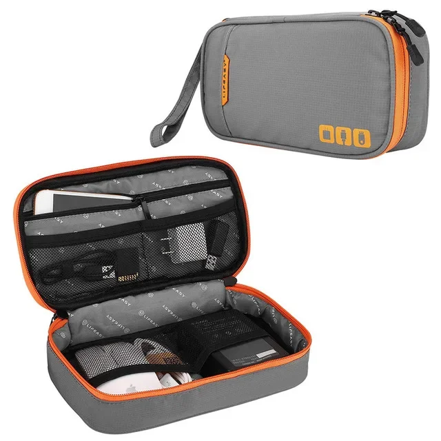 Travel Cable Storage Multi-Function Digital Gadget Organizer – Double Layer Pouch for Electronics and Accessories