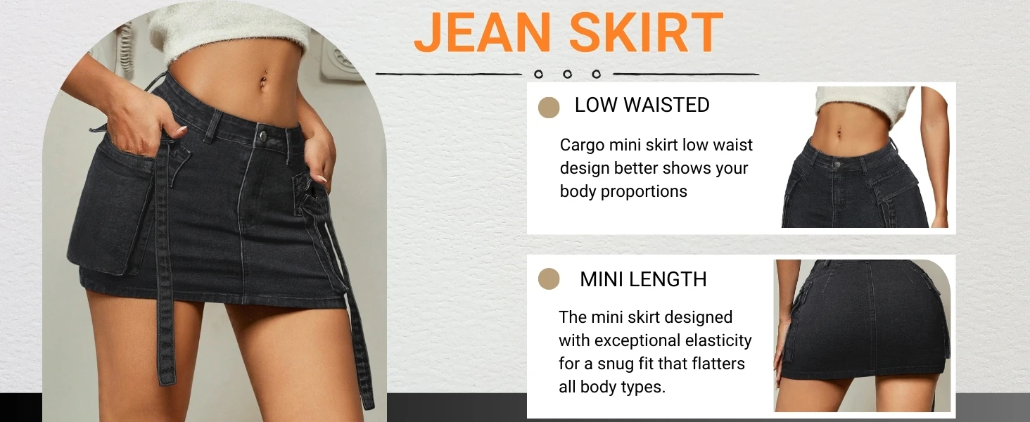 jean skirt