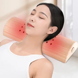 Neck Traction Warm Massage Pillow Moxibustion Function Cervical Pillows Moxa Stick Burner Relax Waist Relieve Pain Health Care