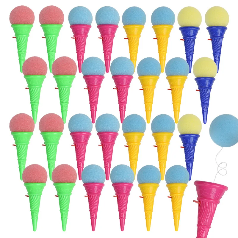 10/5/3PCS Eistüte Shooter Spaß Schaum Ball Launcher Springenden Ball Spielzeug Kinder Geburtstag Party Gefälligkeiten schule Belohnungen – Detail 1